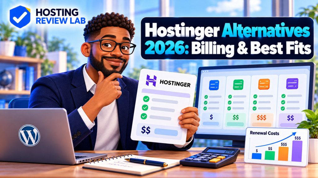 Hosting Review Lab comparison cover for Hostinger alternatives