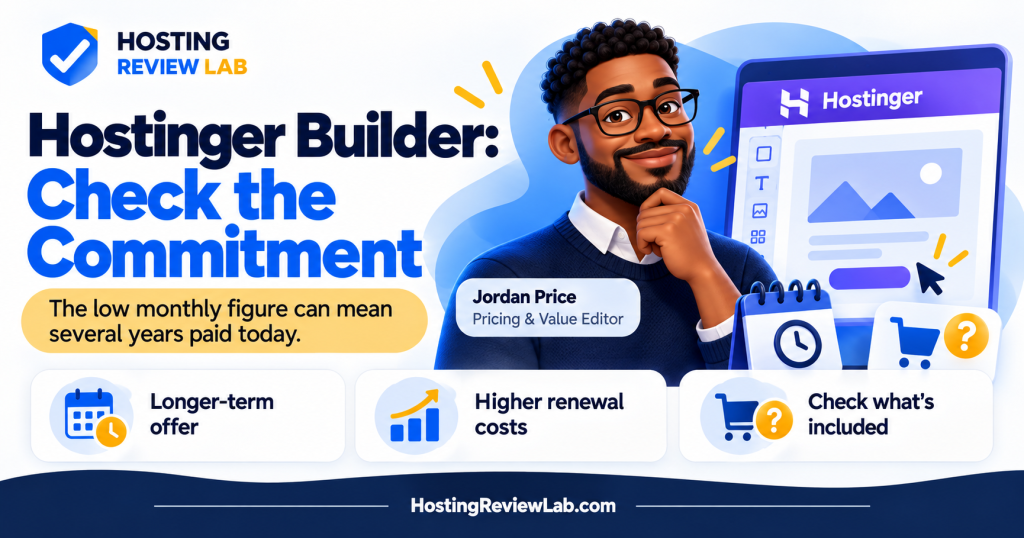 Illustrated guide: Hostinger Website Builder Pricing: Upfront Bills, Renewal and Store Extras