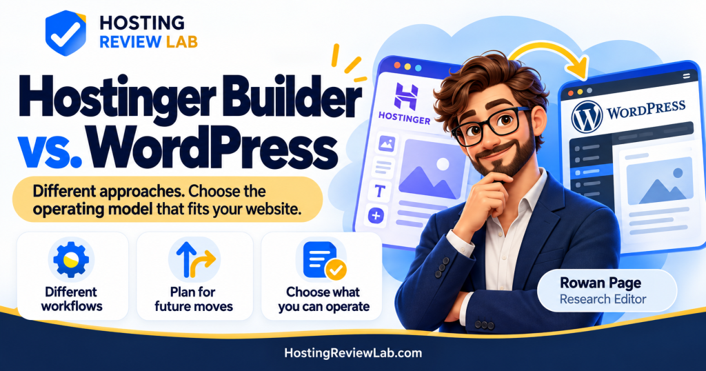 Illustrated guide: Hostinger Website Builder vs. WordPress: Editing, Ownership and Moving
