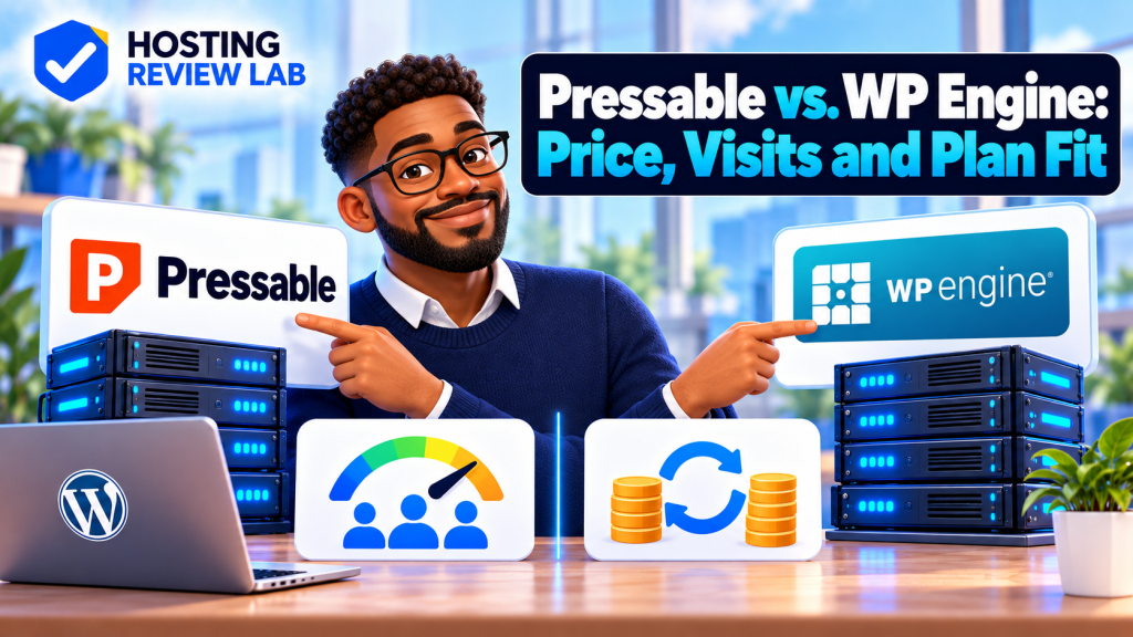 Hosting Review Lab comparison cover for Pressable vs WP Engine