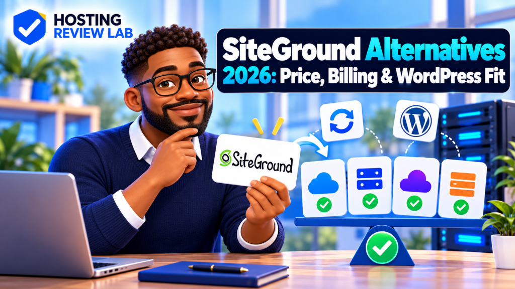 Hosting Review Lab comparison cover for SiteGround alternatives
