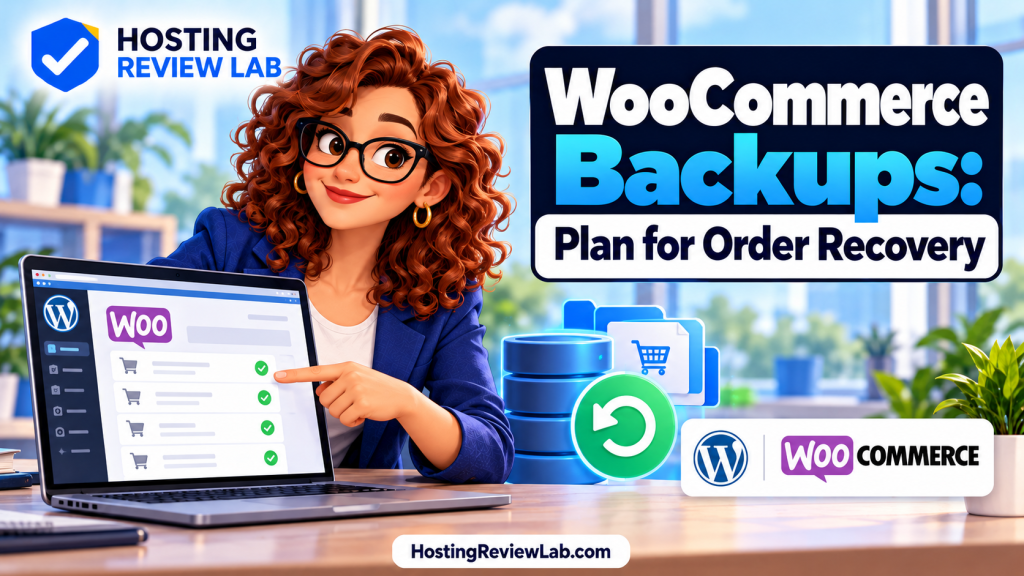 Illustrated WooCommerce Backups cover featuring HRL editor Jordan Price