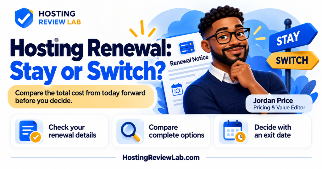 Illustrated guide: Hosting Renewal: Should You Stay, Renegotiate or Switch?