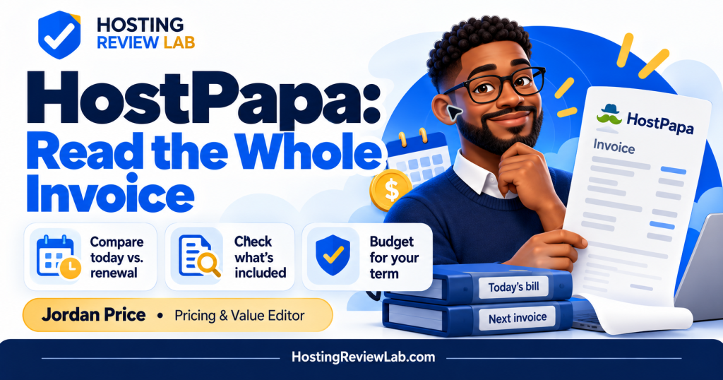 Illustrated guide: HostPapa Pricing: Upfront Bills, Renewal Terms and Five-Year Costs